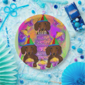 Rode Doxies Papieren Bordje (Feest)