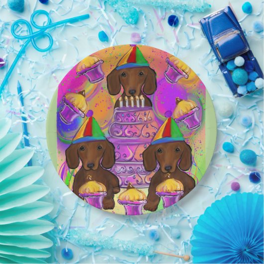 Rode Doxies Papieren Bordje (Feest)