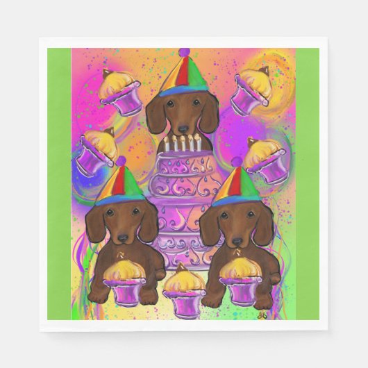 Rode Doxies Servet (Voorkant)