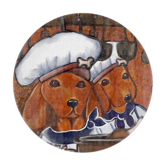 Rode Doxies Snijplank (Voorkant)