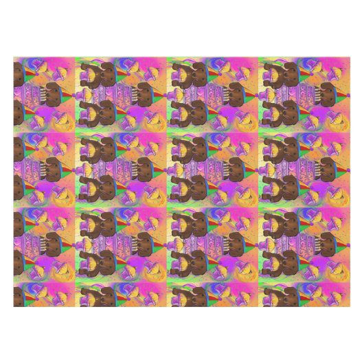 Rode Doxies Tafelkleed (Voorkant (Horizontaal))