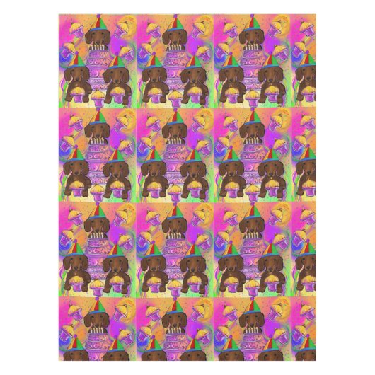 Rode Doxies Tafelkleed (Voorkant)