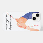 Rode draad van het lot - Soulmate Hand-Holding Lov Case-Mate iPhone Case (Achterkant (horizontaal))