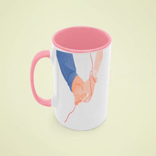 Rode draad van het lot - Soulmate Hand-Holding Lov Mok