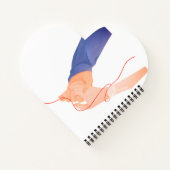 Rode draad van het lot - Soulmate Hand-Holding Lov Notitieboek (Achterkant)