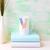 Rode draad van het lot - Soulmate Hand-Holding Lov Tweekleurige Koffiemok