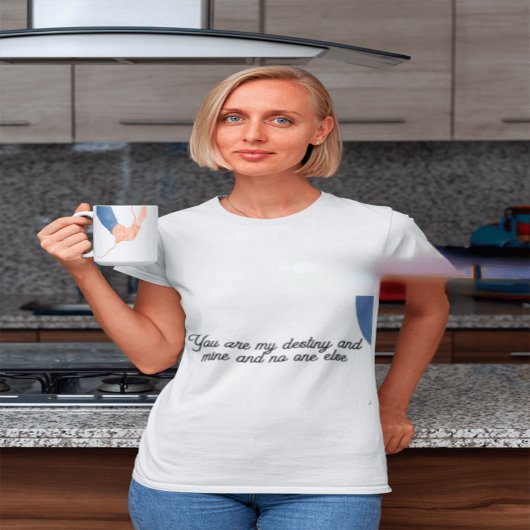 Rode draad van het lot - Soulmate Hand-Holding Lov Tweekleurige Koffiemok