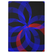 Rode Draaiende Accent Geometrische Klembord (Achterkant)