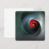 Rode Draaikunst Moderne Abstracte Kunstpatroon #19 Kaart (Voorkant / Achterkant)
