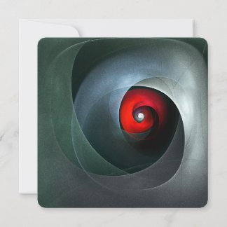 Rode Draaikunst Moderne Abstracte Kunstpatroon #19 Kaart
