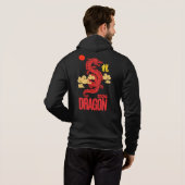 Rode draak 2024 hoodie (Achterkant volledig)