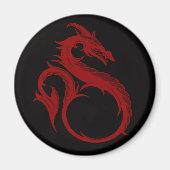 Rode draak Apalala magneet (Voorkant)