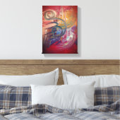 Rode Draak Canvas Afdruk (Insitu (Slaapkamer))