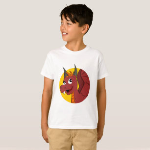 Rode draak cartoon T-Shirt