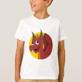Rode draak cartoon T-Shirt (Voorkant)