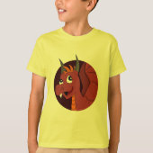 Rode draak cartoon T-Shirt (Voorkant)