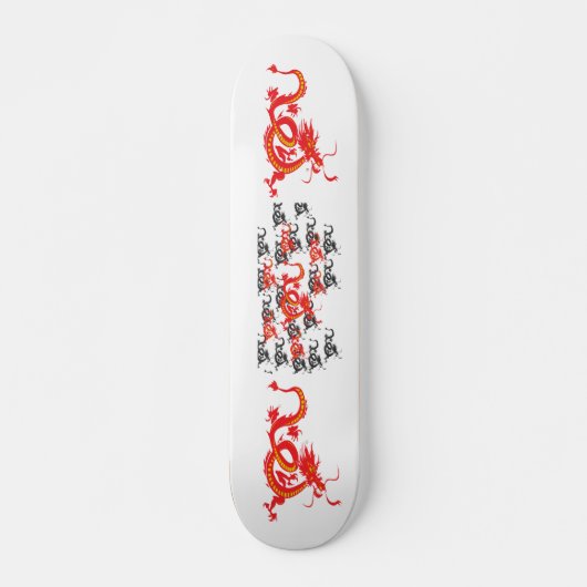 Rode draak/Chinees nieuwjaar Persoonlijk Skateboard (Voorkant)