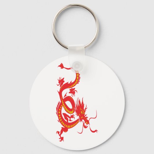 Rode draak/Chinees nieuwjaar Sleutelhanger (Voorkant)
