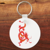Rode draak/Chinees nieuwjaar Sleutelhanger (Voorkant)