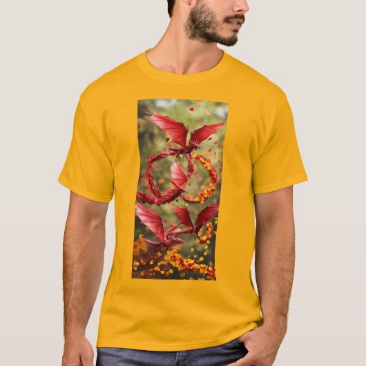 rode draak Fansion T-Shirt (Voorkant)