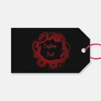 Rode Draak Gepersonaliseerd Cadeaulabel