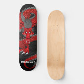 Rode Draak Gepersonaliseerde Naam Skateboard (Voorkant)