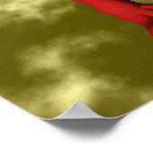 Rode draak (groot formaat) poster (Hoek)