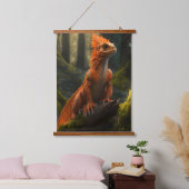 rode draak hangend wandkleed (Slaapkamer)