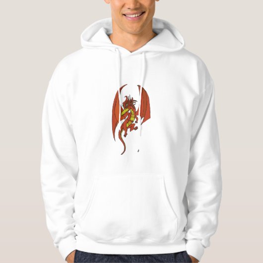 rode draak hoodie (Voorkant)