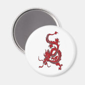 Rode Draak - Jaar van de Draak Magneet (Voorkant / Achterkant)