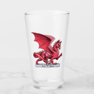 Rode draak: juli's geboortesteen robijn glas