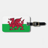 Rode Draak Keltische Vlag van Wales & Welsh Bagagelabel (Voorkant horizontaal)