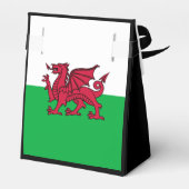 Rode Draak Keltische Vlag van Wales & Welsh Bedankdoosjes (Achterkant)