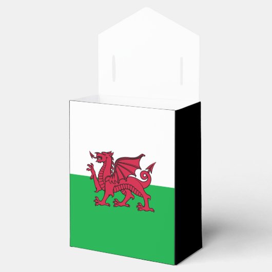Rode Draak Keltische Vlag van Wales & Welsh Bedankdoosjes (Geopend)