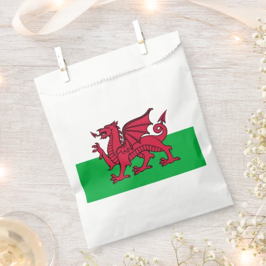 Rode Draak Keltische Vlag van Wales & Welsh Bedankzakje (Geknipt)