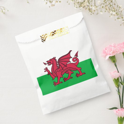 Rode Draak Keltische Vlag van Wales & Welsh Bedankzakje (Gezegeld)