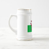 Rode Draak Keltische Vlag van Wales & Welsh Bierpul (Links)