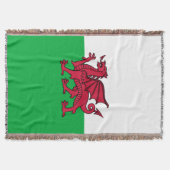 Rode Draak Keltische Vlag van Wales & Welsh Deken (Voorkant)
