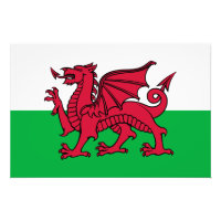 Rode Draak Keltische Vlag van Wales & Welsh