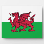 Rode Draak Keltische Vlag van Wales & Welsh Fotoplaat (Voorkant)