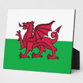 Rode Draak Keltische Vlag van Wales & Welsh Fotoplaat (Zijkant)