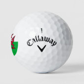 Rode Draak Keltische Vlag van Wales & Welsh Golfballen (Logo)