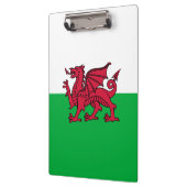 Rode Draak Keltische Vlag van Wales & Welsh Klembord (Links)