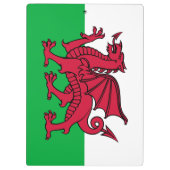 Rode Draak Keltische Vlag van Wales & Welsh Klembord (Achterkant)