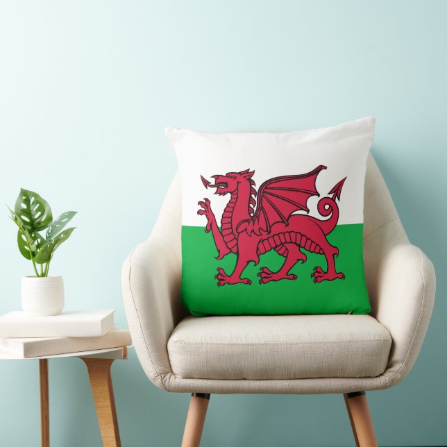Rode Draak Keltische Vlag van Wales & Welsh Kussen (Stoel)