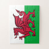 Rode Draak Keltische Vlag van Wales & Welsh Legpuzzel (Verticaal)