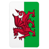 Rode Draak Keltische Vlag van Wales & Welsh Magneet (Verticaal)