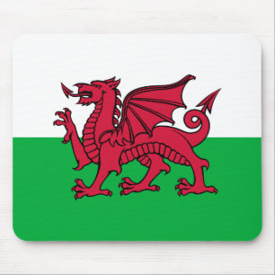 Rode Draak Keltische Vlag van Wales & Welsh Muismat