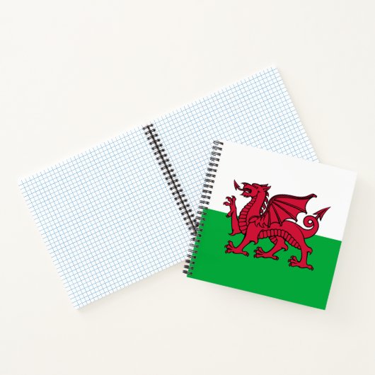 Rode Draak Keltische Vlag van Wales & Welsh Notitieboek (Binnen)