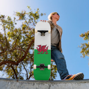 Rode Draak Keltische Vlag van Wales & Welsh Persoonlijk Skateboard